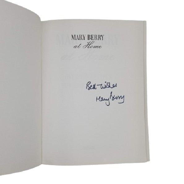 Mary Berry at Home - BBC Publishing 2001 signed by the author
