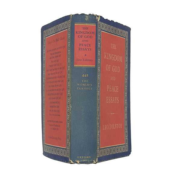 Leo Tolstoy's The Kingdom of God and Peace Essays - Oxford 1960