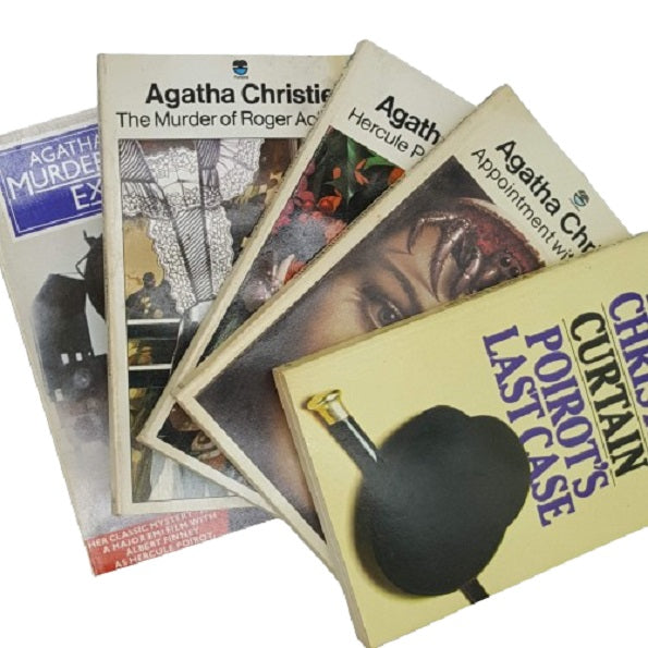 Agatha Christie Vintage Paperback Collection Hercule Poirot's Greatest Cases - Fontana, c.1970 (5 Books)