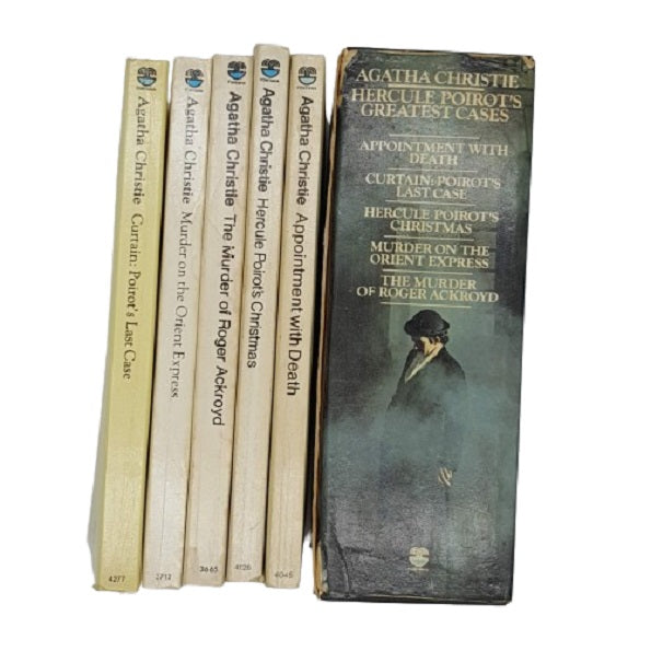 Agatha Christie Vintage Paperback Collection Hercule Poirot's Greatest Cases - Fontana, c.1970 (5 Books)