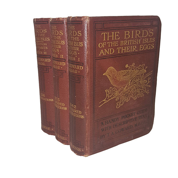 The Birds of the British Isles and their Eggs I, II &amp; III by T. A. Coward - Warne, 1921-29 (3 Books)