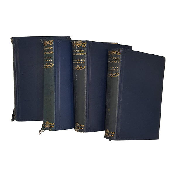 Charles Dickens Illustrated Leather Books -  Macmillan, 1922 (8 Books)