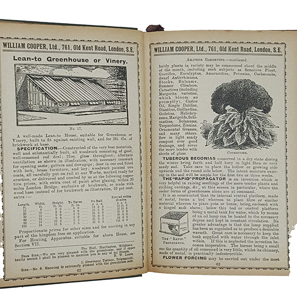 William Cooper Catalogue Copyright Price 2/6