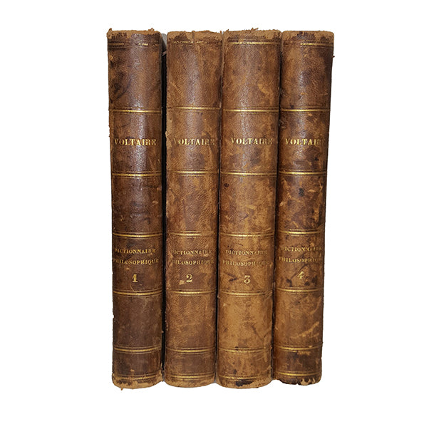 Voltaire's Dictionnaire Philosophique, Vols. 1-4, 1820 (4 Books)