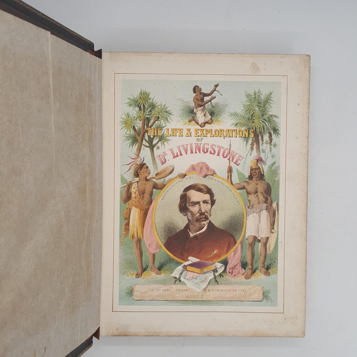 The Life &amp; Explorations of Dr. Livingstone - Adam and Co. c.1870