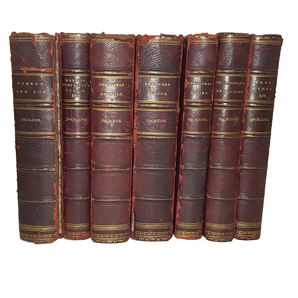 Charles Dickens Collected Works - Chapman and Hall, Leather (7 Books)