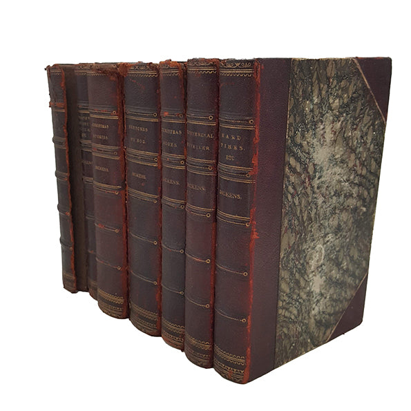 Charles Dickens Collected Works - Chapman and Hall, Leather (7 Books)