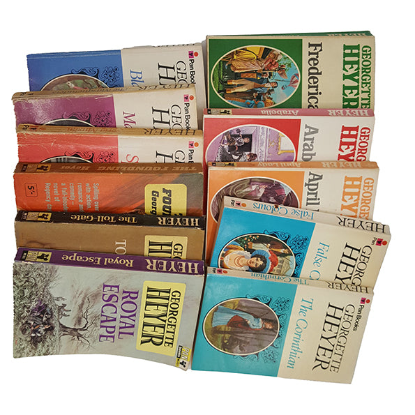 Georgette Heyer Vintage Pan Paperbacks, 1960s (11 Books)