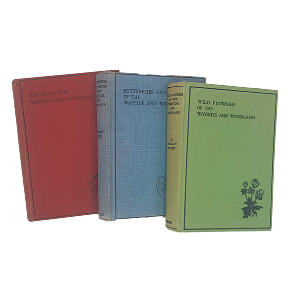 Wayside and Woodland Collection: Wildflowers, Birds; Butterflies by T. A. Coward, 1947 (3 Pocket Books)