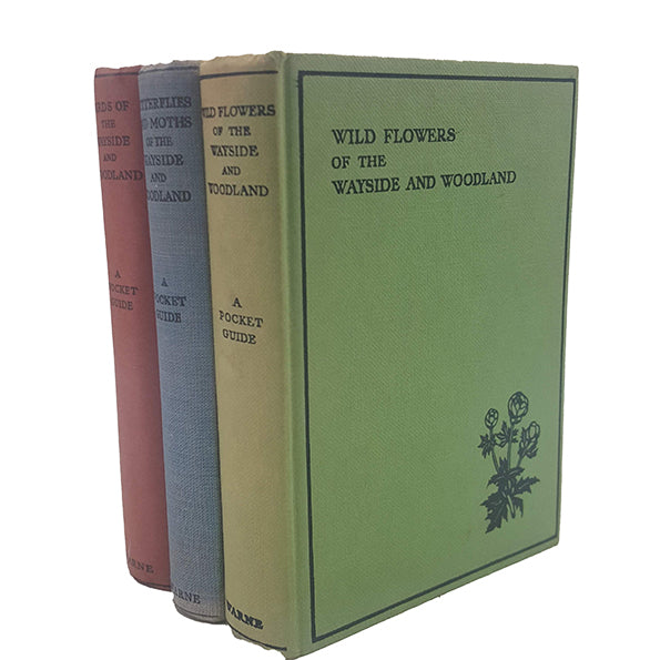 Wayside and Woodland Collection: Wildflowers, Birds; Butterflies by T. A. Coward, 1947 (3 Pocket Books)