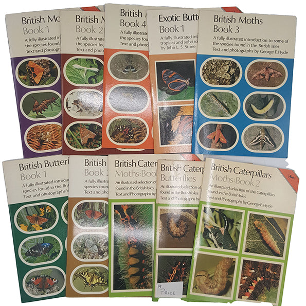 Jarrold's Nature Collection, Moths, Butterflies Etc., 1980 (18 Books)