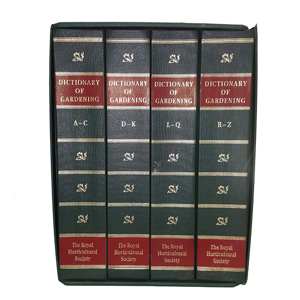 The Dictionary of Gardening by The Royal Horticulture Society (4 Books in slipcase)