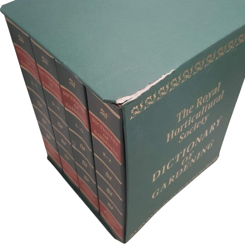 The Dictionary of Gardening by The Royal Horticulture Society (4 Books in slipcase)