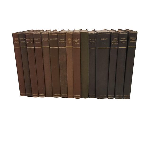 The Works of Shakespeare - Cambridge, c1921 (15 books)
