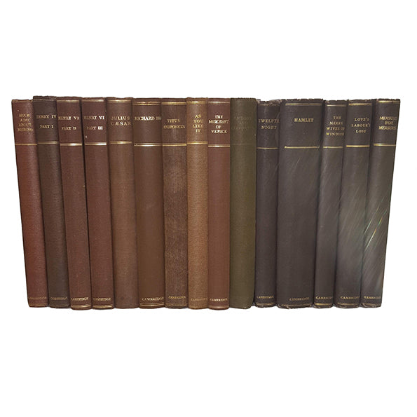 The Works of Shakespeare - Cambridge, c1921 (15 books)