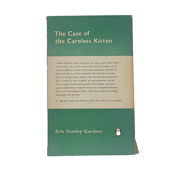 The Case of the Careless Kitten by Erle Stanley Gardner - Penguin 1961