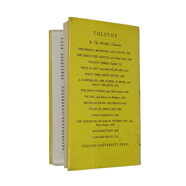 Leo Tolstoy’s The Kreutzer Sonata, The Devil and Other Stories - Oxford1968