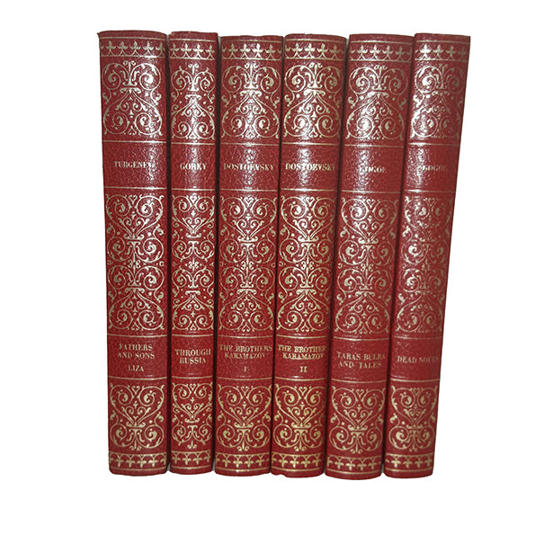 Russian Literature - Brothers Karamazov Etc. (6 Red Books)