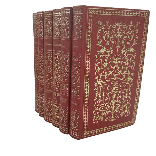 Russian Literature - Brothers Karamazov Etc. (6 Red Books)
