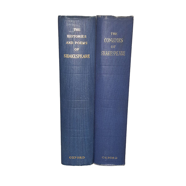William Shakespeare's Comedies, Histories and Poems - Oxford, 1953 (2 Books)