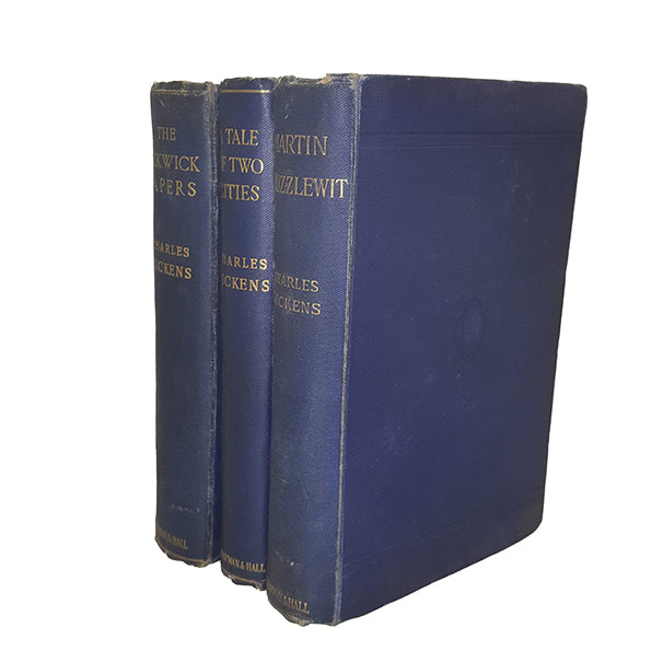 Charles Dickens' A Tale of Two Cities; The Pickwick Papers; Martin Chuzzlewit (3 Books)