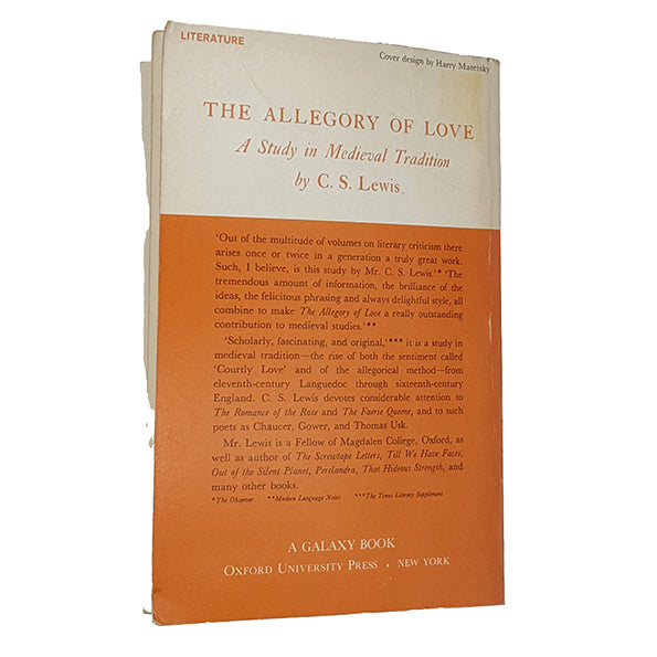 C.S. Lewis’ The Allegory of Love - Oxford 1965