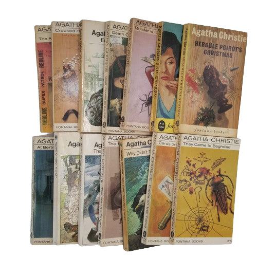 Agatha Christie Vintage 14-Book Collection - Fontana, c.1970