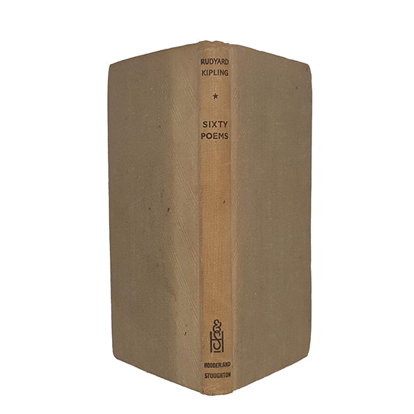 Rudyard Kipling's Sixty Poems - Hodder &amp; Stoughton 1940