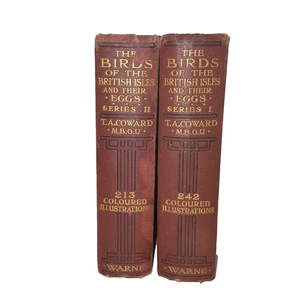 The Birds of the British Isles and their Eggs I &amp; II by T.A. Coward - Warne, 1923 (2 Books)