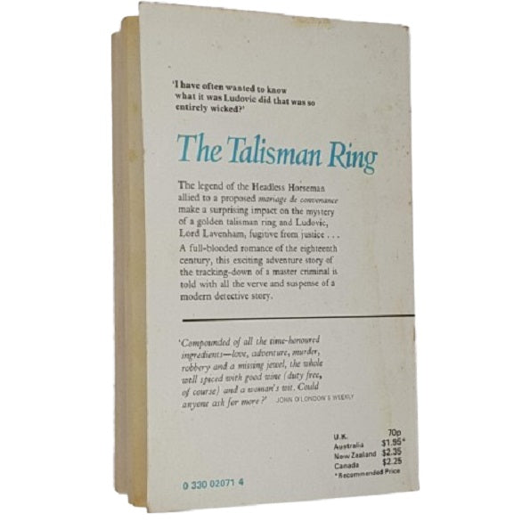 Georgette Heyer's The Talisman Ring - Pan Books 1960