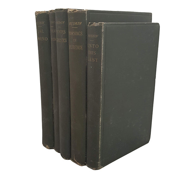 John Ruskin Collected Works - George Allen, 1890-5 (5 Books)