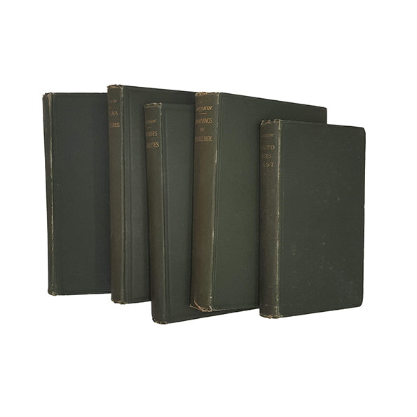 John Ruskin Collected Works - George Allen, 1890-5 (5 Books)