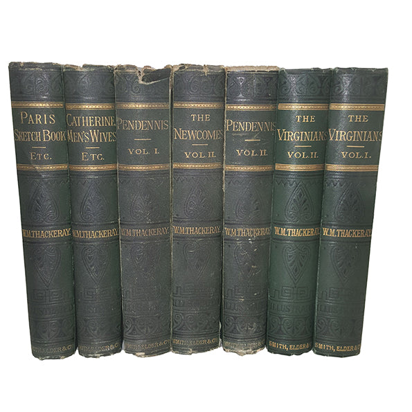 W. M. Thackeray Collected Works - Smith, Elder &amp; Co., 1892 (7 Books)