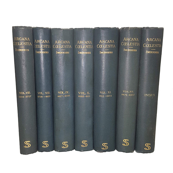 Arcana Celestia - The Heavenly Arcana by Emanuel Swedenborg, 1903 (13 Books)