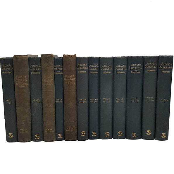 Arcana Celestia - The Heavenly Arcana by Emanuel Swedenborg, 1903 (13 Books)