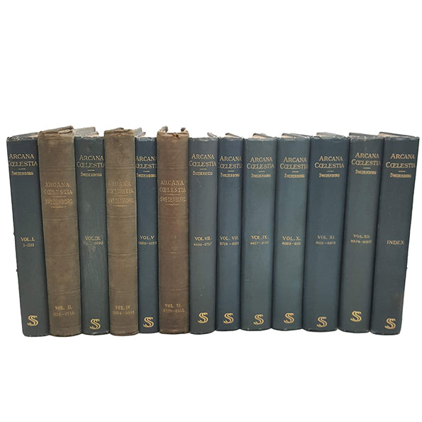 Arcana Celestia - The Heavenly Arcana by Emanuel Swedenborg, 1903 (13 Books)