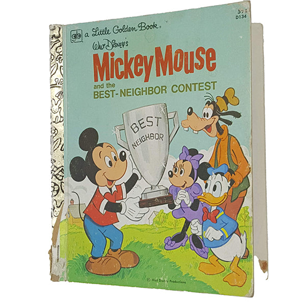 Walt Disney's Mickey Mouse and the Best-Neighbour Contest - Little Golden Book 1978