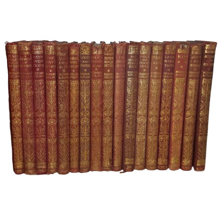 Rudyard Kipling Leather Collected Works - Macmillan, c.1920s (28 Books)