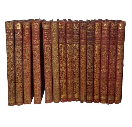 Rudyard Kipling Leather Collected Works - Macmillan, c.1920s (28 Books)