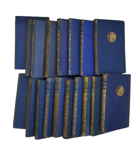 Rudyard Kipling Collected Works - Macmillan, c.1920 (18 Blue and Gold Books)
