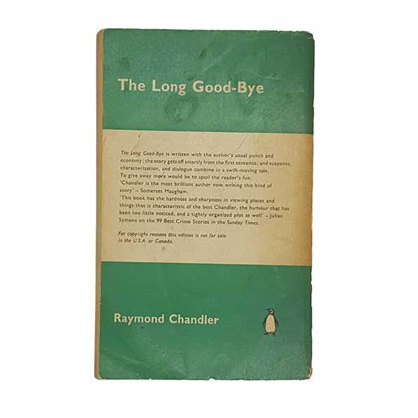 The Long Good-Bye by Raymond Chandler - Penguin 1961