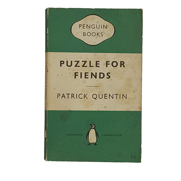 Puzzle for Fiends by Patrick Quentin - Penguin 1955