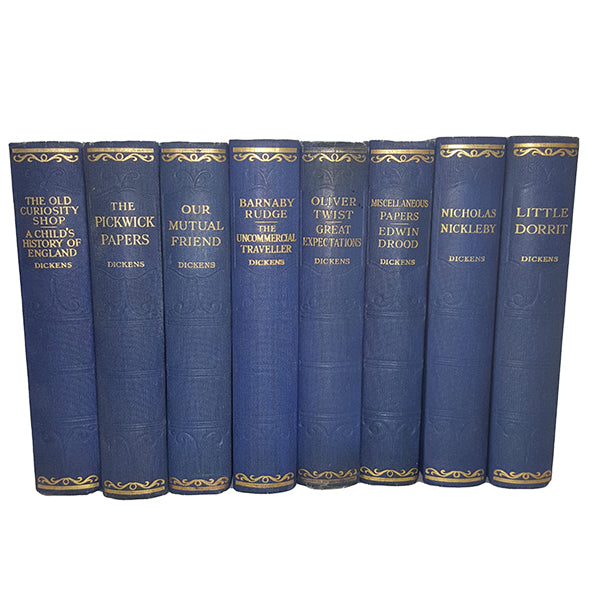 Charles Dickens 16 Blue Books - Hazell, Watson &amp; Viney