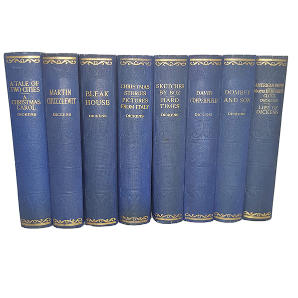 Charles Dickens 16 Blue Books - Hazell, Watson &amp; Viney
