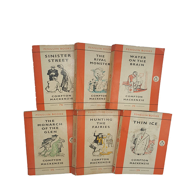 Compton Mackenzie Collected Works - Penguin, c.1960s (6 Books)