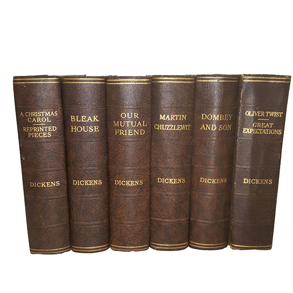 Charles Dickens' Collected Works - Odhams (15 Brown Books)