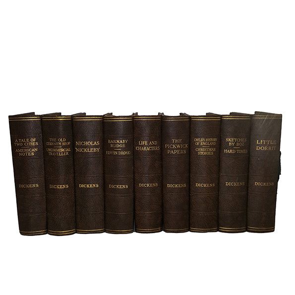 Charles Dickens' Collected Works - Odhams (15 Brown Books)