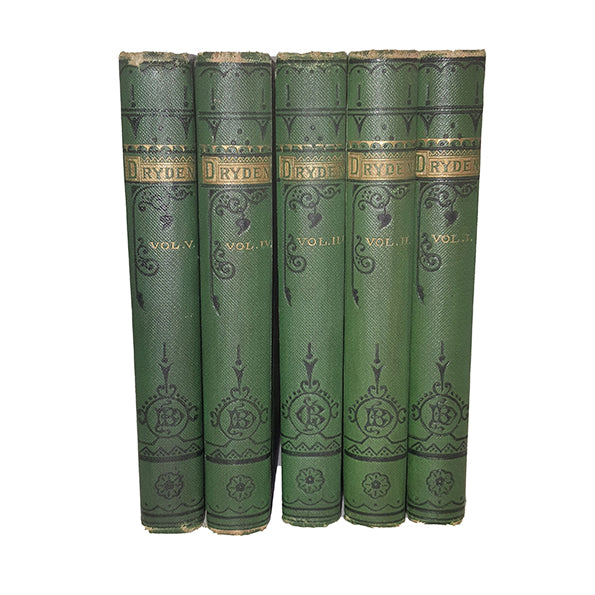 The Poetical Works of John Dryden in 5 Volumes - Bell and Daldy, c.1870