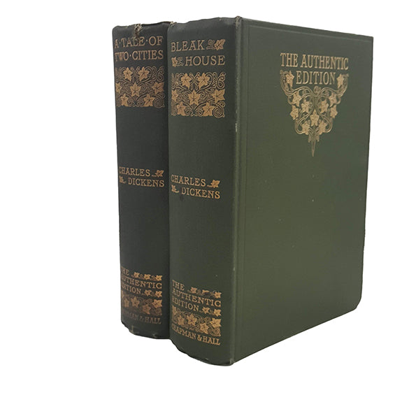 Charles Dickens' A Tale of Two Cities and Bleak House - Chapman, 1901 (2 Books)