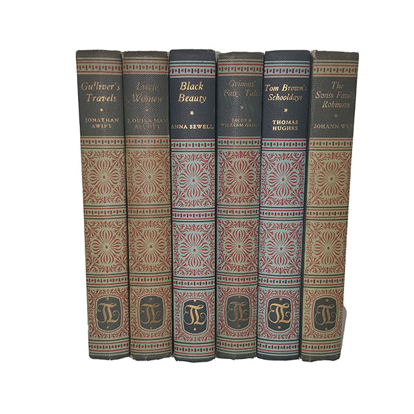 Decorative Illustrated Classics Collection Gullivers Travels Etc. - Treasure Library (6 Books)